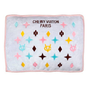 White Chewy Vuiton Bed Soft, Washable Dog Bed