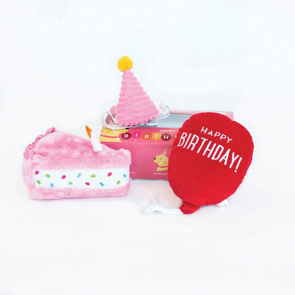 Zippy Paw's Birthday Box- Pink