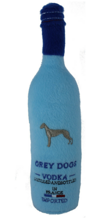 Grey Dog Squeaky Dog Toy