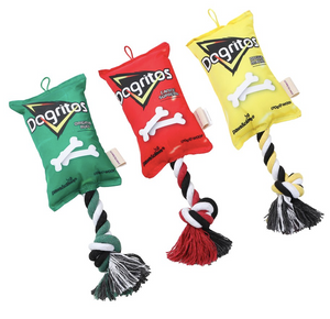 DOGRITOS SNACKS OXFORD TUGGER W/ ROPE